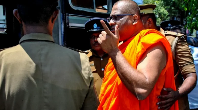 Biksu Buddha Garis Keras Dipenjarakan di Sri Lanka